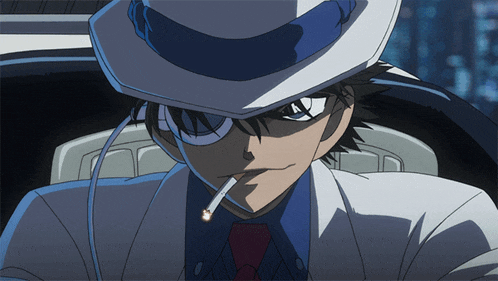 a man smoking a cigarette with a white hat on