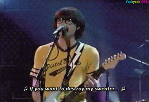 Undone Sweater Song GIF - Undone Sweater Song Weezer GIFs