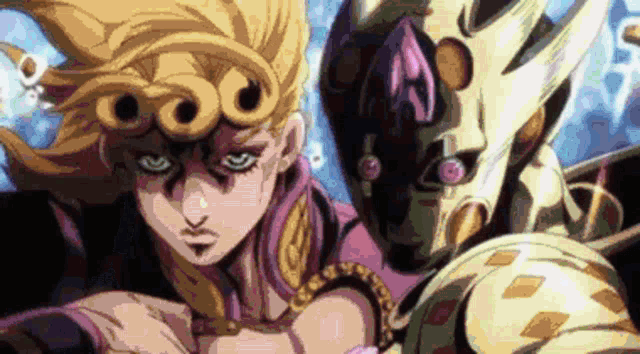 a close up of a cartoon character standing next to a cartoon character in a video game .