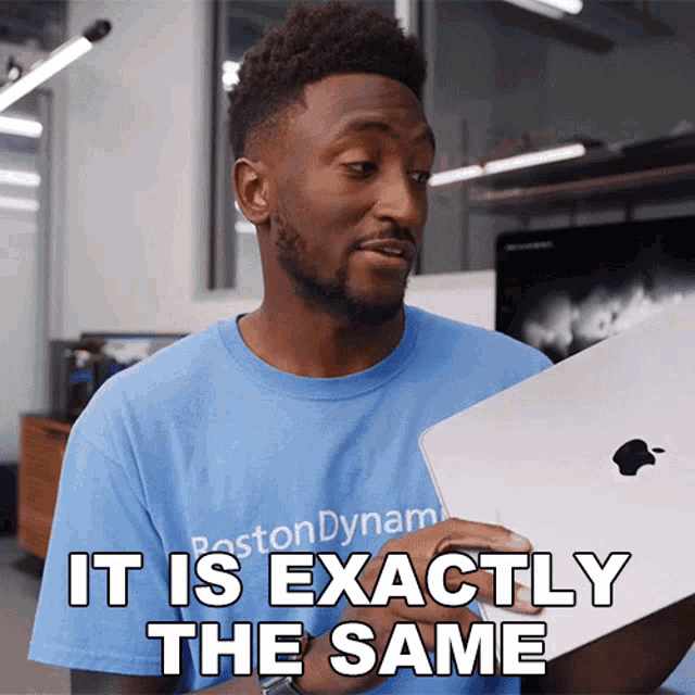It Is Exactly The Same Marques Brownlee GIF - It Is Exactly The Same Marques Brownlee Its Just The Same Thing GIFs
