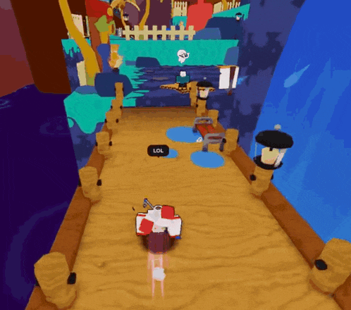 a video game with a lol speech bubble