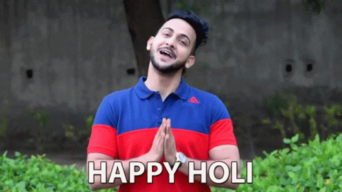 Happy Holi Vinay Thakur GIF - Happy Holi Vinay Thakur Avr Prank Tv GIFs