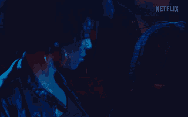 a close up of a person 's face with netflix written in the corner