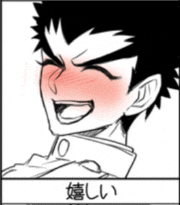 a black and white drawing of a boy with his mouth open