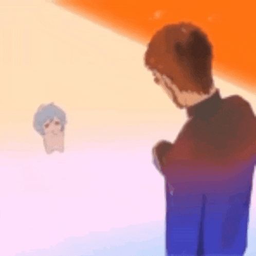 a man in a suit is standing next to a ghost .