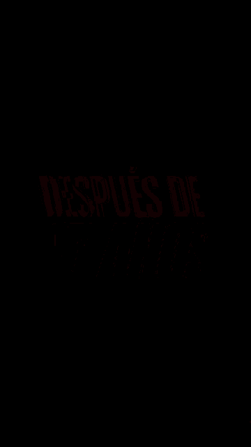a black background with the words después de 15 anos