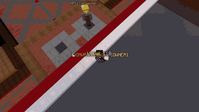 a screenshot of a minecraft game with a player named mvp level 218