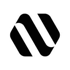 a black and white logo on a white background that looks like a swirl .