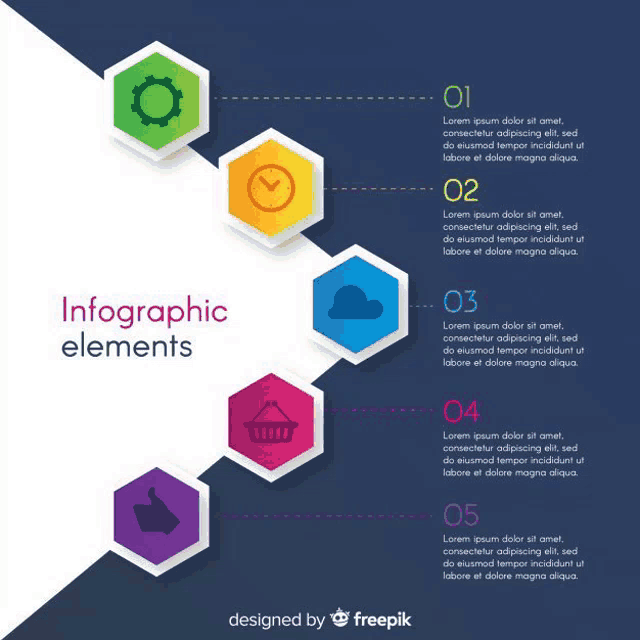 a colorful infographic element with a thumbs up