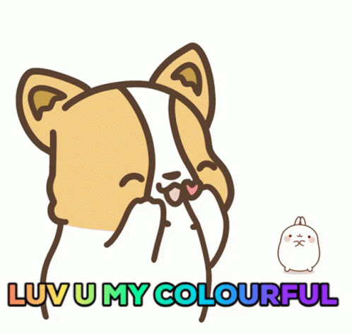 Luv U Colourful GIF - Luv U Colourful Love You GIFs