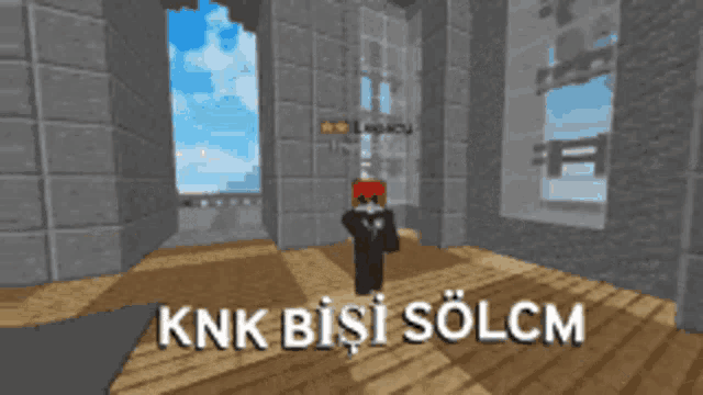 knk bisi solcm is written in white on a brick wall