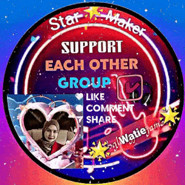 a sign that says support each other group on it
