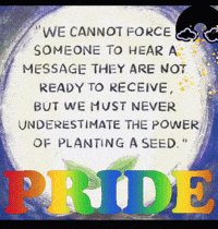 a poster with the word pride on it