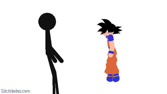 a cartoon of a man holding a blue ball with sticknodes.com written on the bottom right