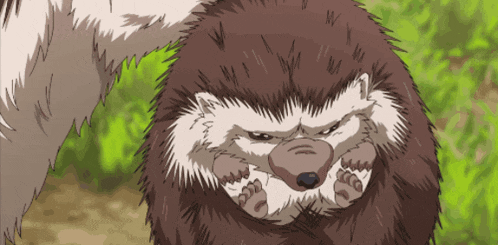 a cartoon drawing of a hedgehog with a long tail