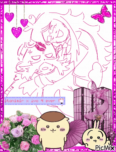 a picture of a drawing of a couple with the words stonimir x 100 4 ever in the corner