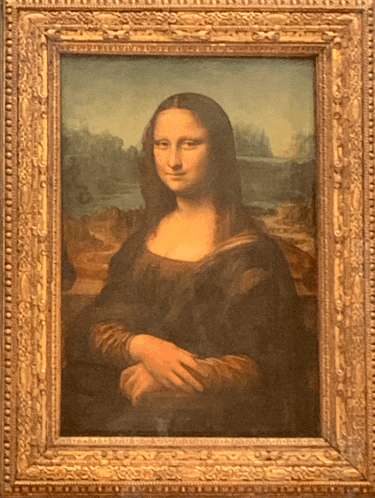 a framed painting of a woman with long hair