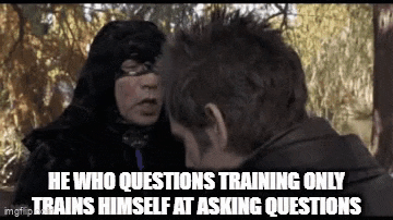 a man and a woman are talking to each other and the man is asking the woman a question .