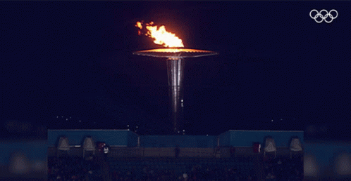 Olympic Flame Olympic Fire GIF - Olympic Flame Olympic Fire Stadium GIFs