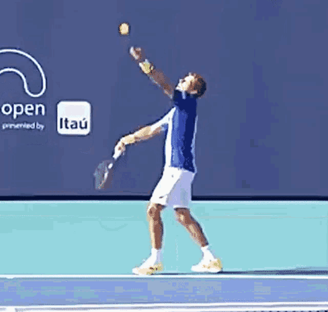 Pablo Carreno Busta Serve GIF - Pablo Carreno Busta Serve Tennis Fail GIFs