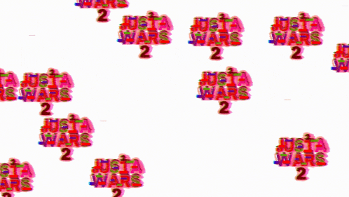 a bunch of just a wars 2 logos are lined up on a white background