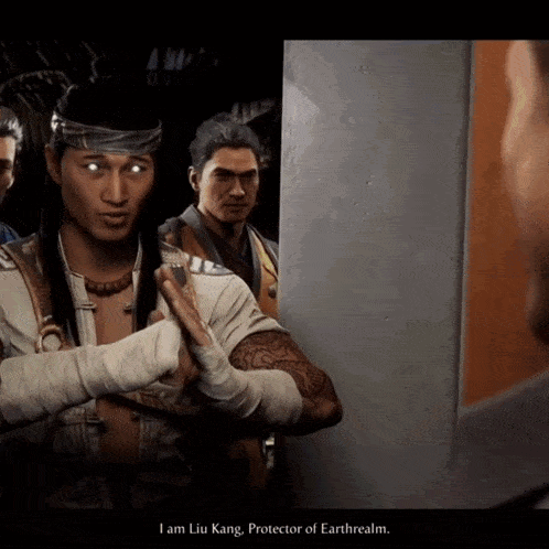 a video game screen shows a man named liu kang