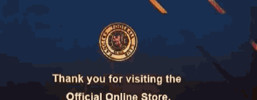 a sign that says thank you for visiting the online store