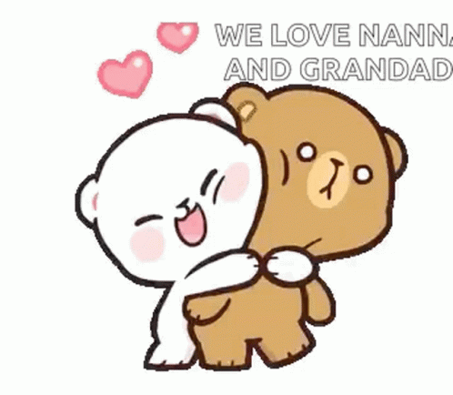 We Love Nann And Grandad Bear GIF - We Love Nann And Grandad Bear Hug GIFs