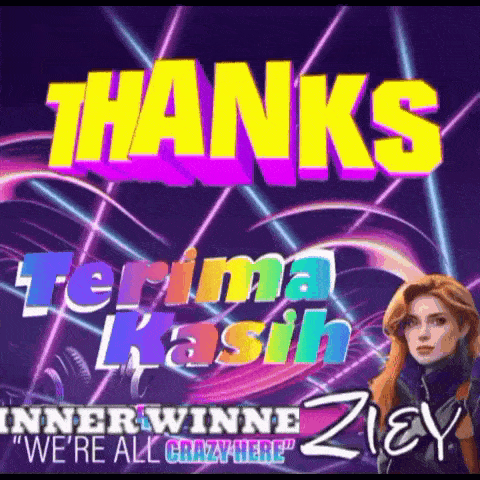 a poster that says thanks terima kasih with a picture of a woman