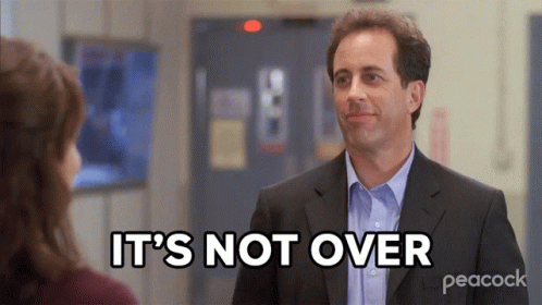 Its Not Over Jerry Seinfeld GIF - Its Not Over Jerry Seinfeld 30rock GIFs