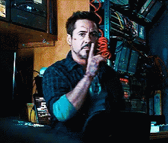 Tony Stark Iron Man GIF - Tony Stark Iron Man Shhh GIFs