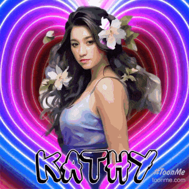 a picture of a woman with the name kathy