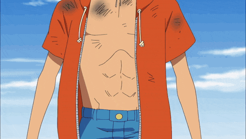 a drawing of a man 's torso with the letter n visible