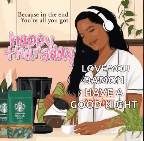 a woman is pouring coffee into a cup while wearing headphones .