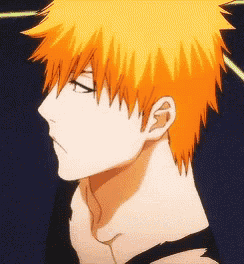a close up of a man 's face and neck with orange hair