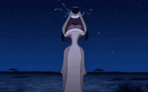 a cartoon meerkat is crying with tears coming out of its eyes