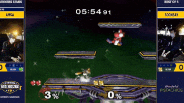 a screenshot of a video game with the big house logo