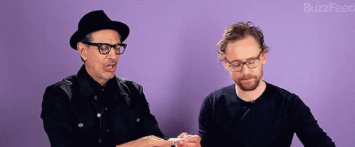 Jeff Goldblum Tom Hiddleston GIF - Jeff Goldblum Tom Hiddleston Idk GIFs