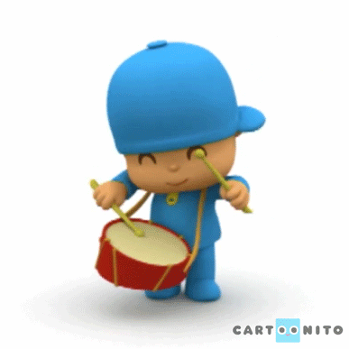 Tocando El Tambor Pocoyo GIF - Tocando El Tambor Pocoyo Haciendo Musica GIFs