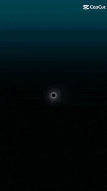 a black hole in the middle of a circle with the word capcut in the bottom right corner