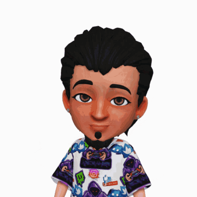 a cartoon character is wearing a shirt that says ' supreme ' on the front