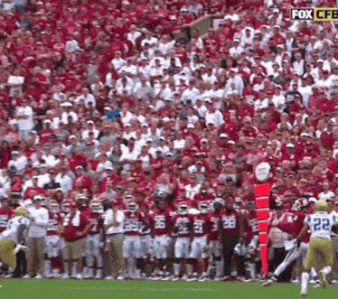 a football game is being broadcast on fox