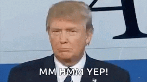 Donald Trump Yep GIF - Donald Trump Trump Yep GIFs