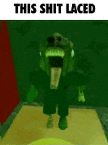a picture of a cartoon character with the words this shit laced on the bottom
