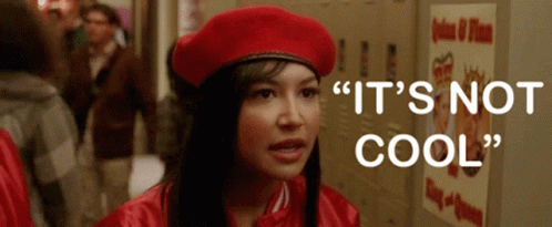 Glee Santana Lopez GIF - Glee Santana Lopez Its Not Cool GIFs