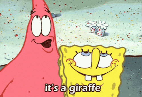 Spongebob Patrick Star GIF - Spongebob Patrick Star Its A Giraffe GIFs