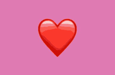 a red heart on a pink background with a v in the middle .