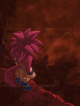 a close up of a cartoon character with a red hair