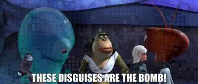 Monsters Vs Aliens Bob GIF - Monsters Vs Aliens Bob These Disguises Are The Bomb GIFs