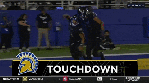 a cbs sports screen shows a football game between alabama and vanderbilt